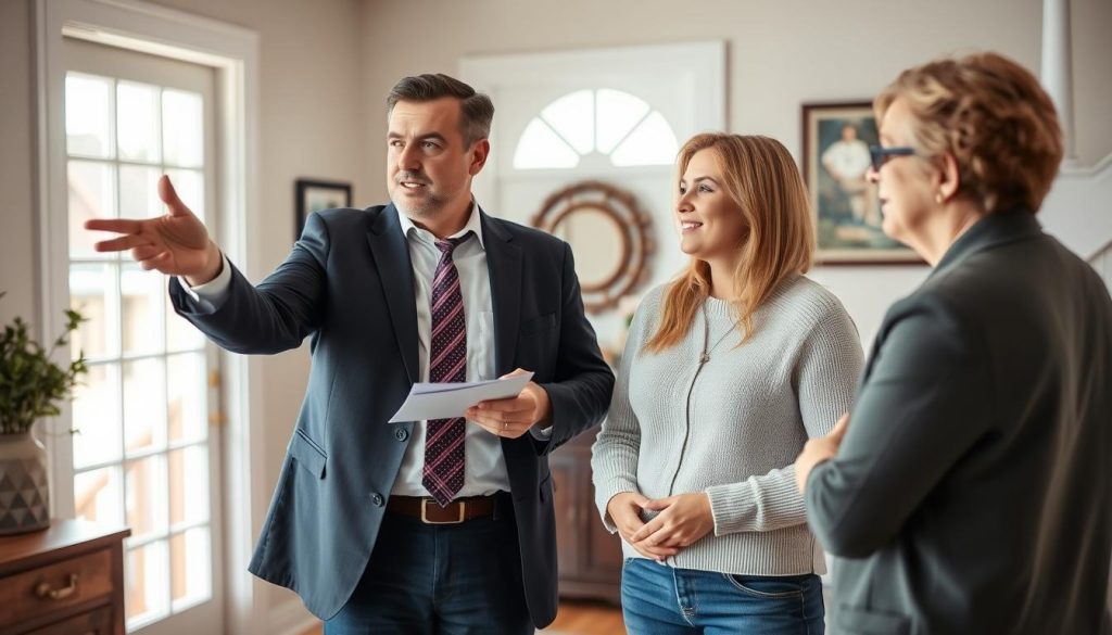 Real-estate-agent-showing-an-Ohio-home-to-potential-buyers-1024x585 Can I Sell My House in Akron Before Foreclosure? Your Options Explained